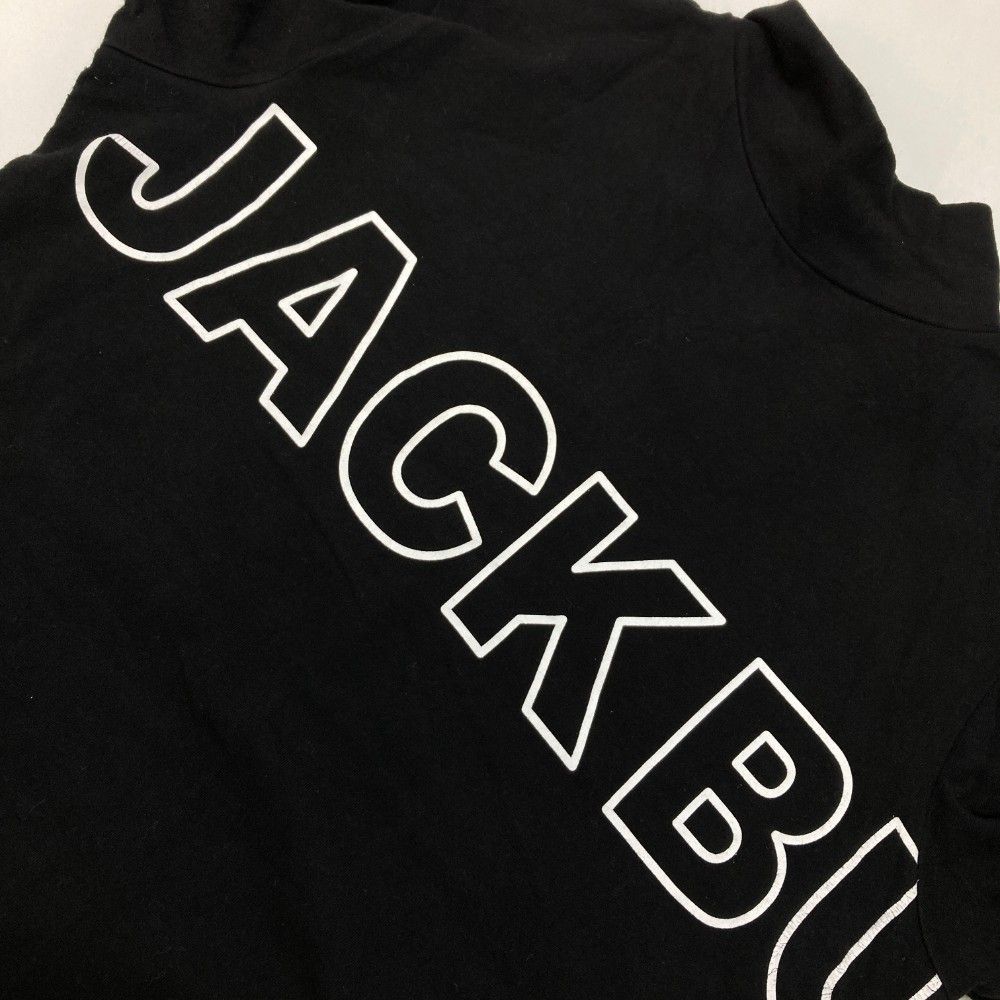 JACK BUNNY ロゴ入り半袖 ネックシャツ ブラック サイズ4 JACK BUNNY