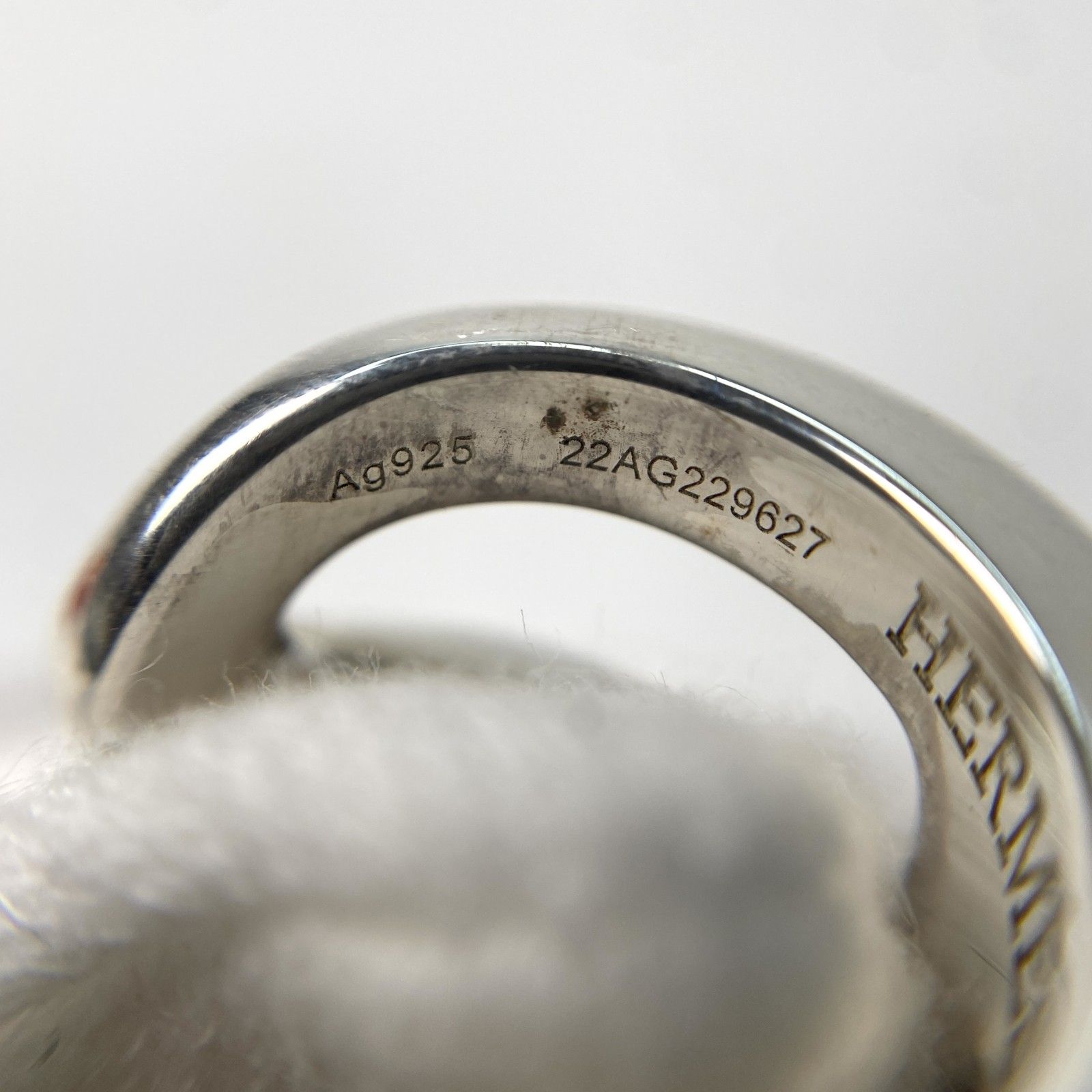 美品 エルメス HERMES レディース オズモズ PM リング SV925 #46 6号  