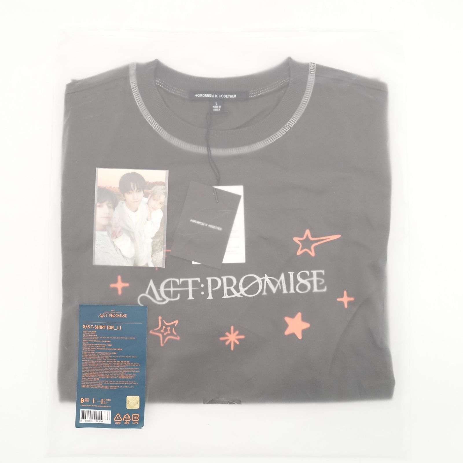TXT ACT:PROMISE S/S T-SHIRT Tシャツ グレーgrey Lサイズ