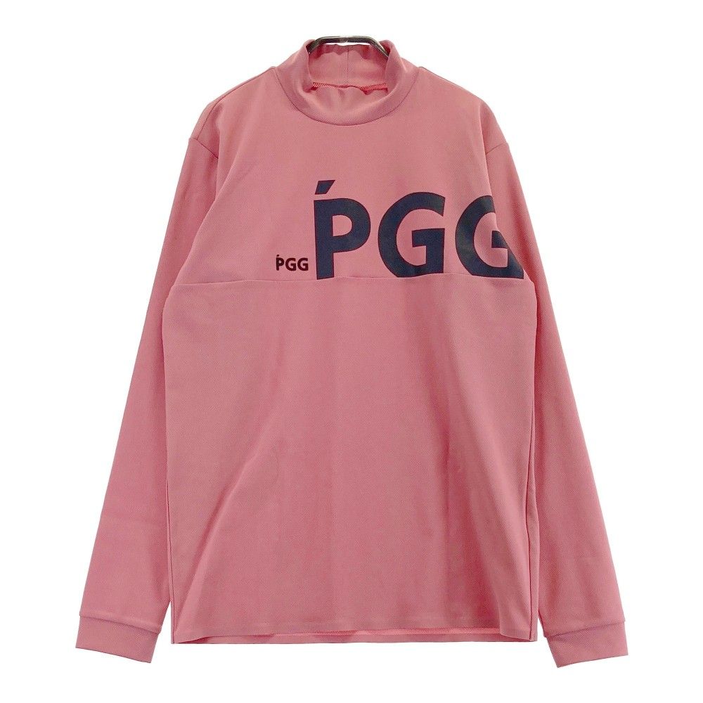 サイズ：6 PGG PEARLY GATES パーリーゲイツ 2023年モデル ハイネック 長袖Tシャツ  ピンク系 [240101432860] ゴルフウェア メンズ ストスト サイズ：6 PGG PEARLY GATES パーリーゲイツ 2023年モデル