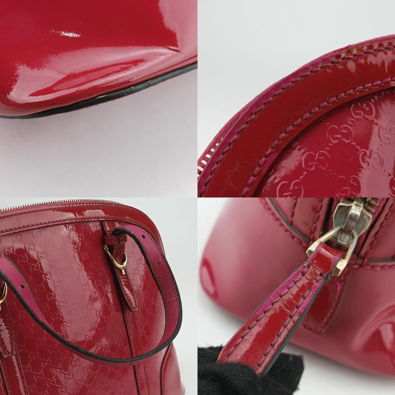 グッチGucciマイクログッチシマレッドパテント309617B015290070