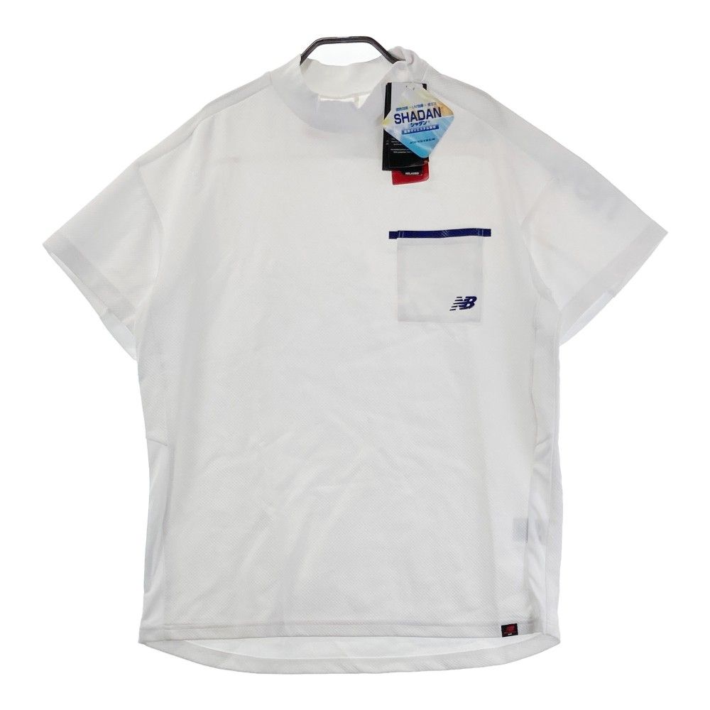 サイズ：6 NEW BALANCE GOLF ニューバランス  ハイネック 半袖Tシャツ  ホワイト系 [240101314705]# ゴルフウェア メンズ ストスト