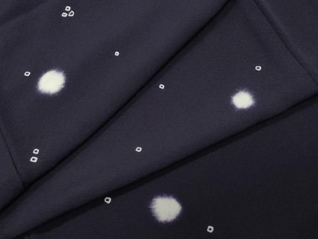 平和屋着物●上質な小紋 絞り 蛍暈し 正絹 CAAZ1033vf