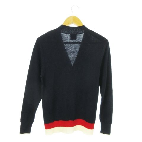 ルトロワ Letroyes 長袖カーディガン ニット Vネック ウール ライン 