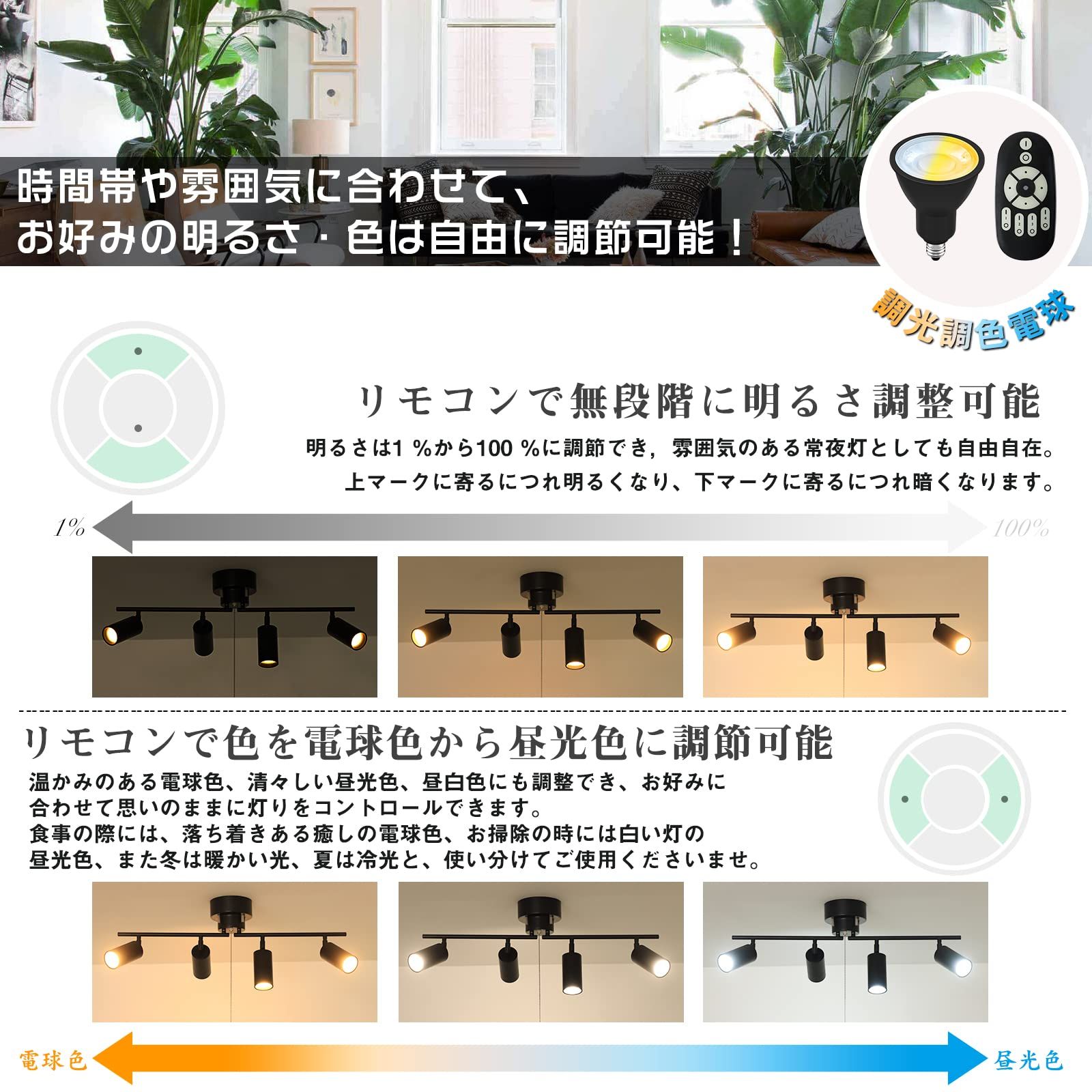 シーリングライト 4灯