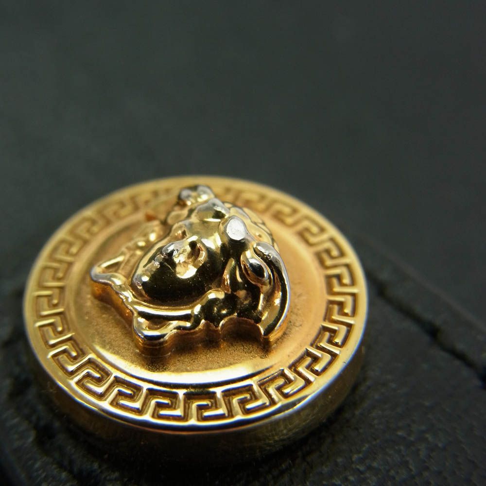 VERSACE ヴェルサーチ 1002898 イタリア製 メデューサ ボタン ロゴ  