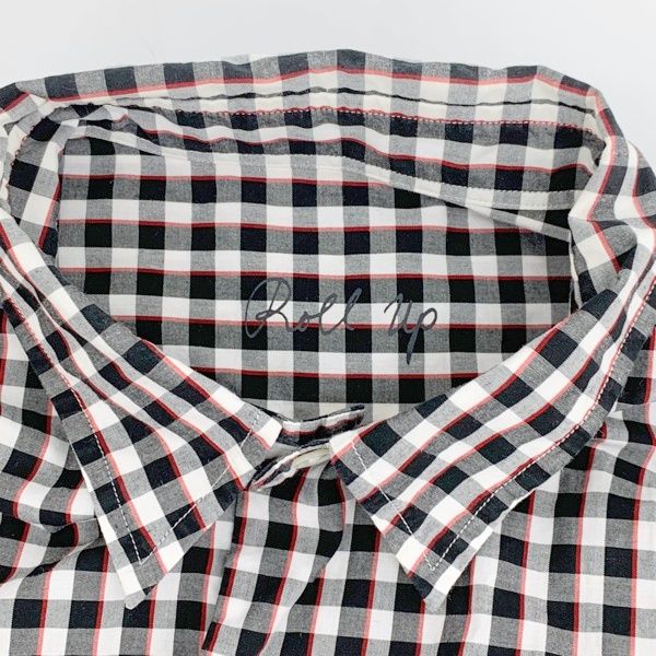 Porter Classic ROLL UP GINGHAM CHECK SHIRT ロールアップ ギンガムチェック シャツ ブラウス ポータークラシック トップス DM12543■