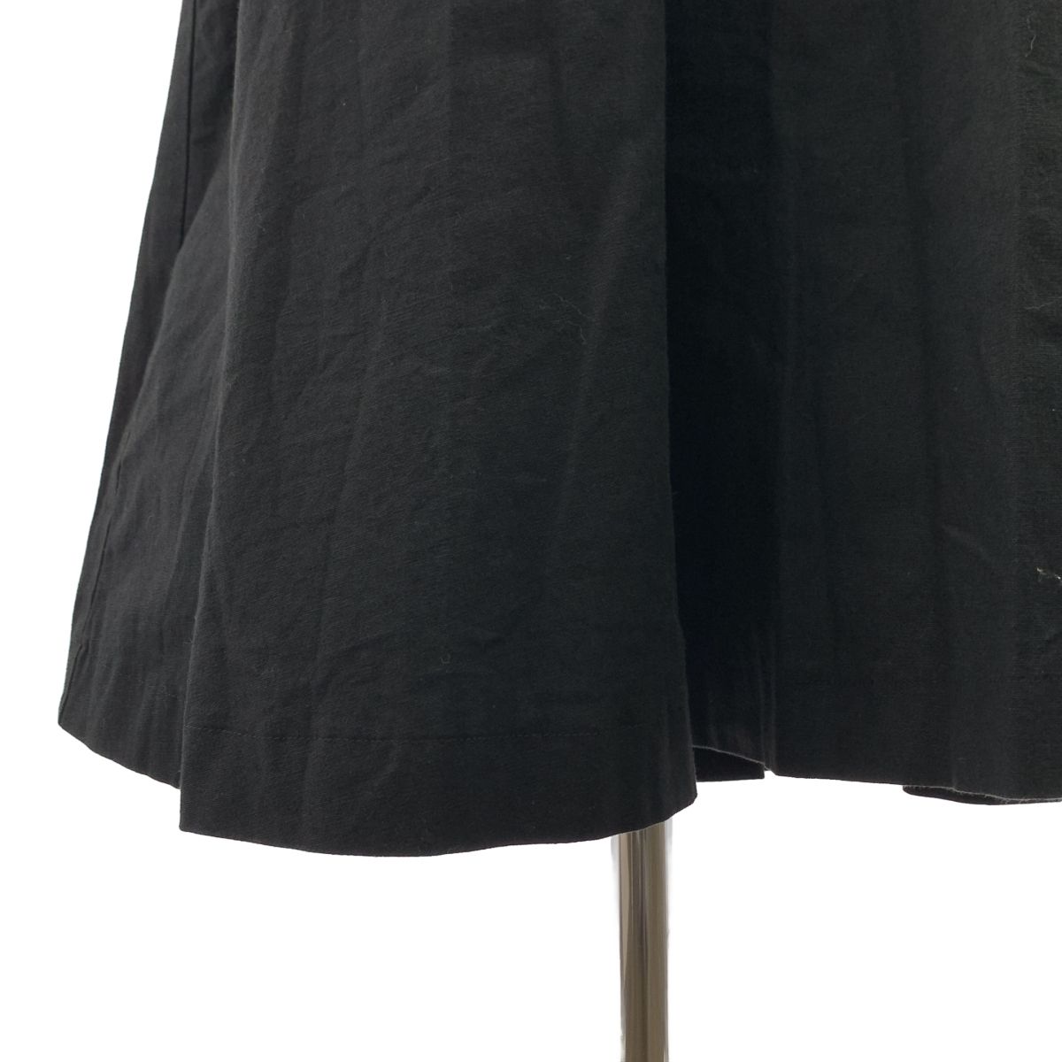 foufou / フーフー | THE DRESS #36 black linen dress リネン