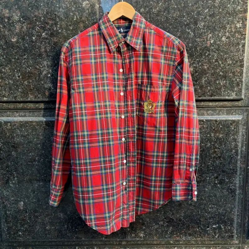 【雷市場（ポンジャン）商品韓国直送】 polo ralphlauren POLO RALPH LAUREN(ポロラルフローレン) 90s レッド シャツ チェック柄