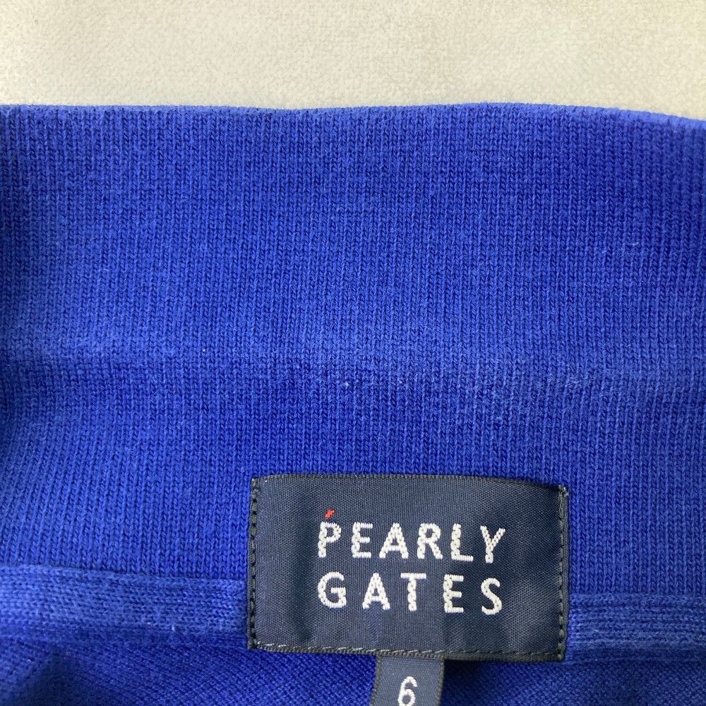サイズ：5 PEARLY GATES パーリーゲイツ  半袖ポロシャツ  ネイビー系 [240101430736] ゴルフウェア メンズ ストスト PEARLY GATES (パーリーゲイツ) ゴルフウェア(トップス) メンズ