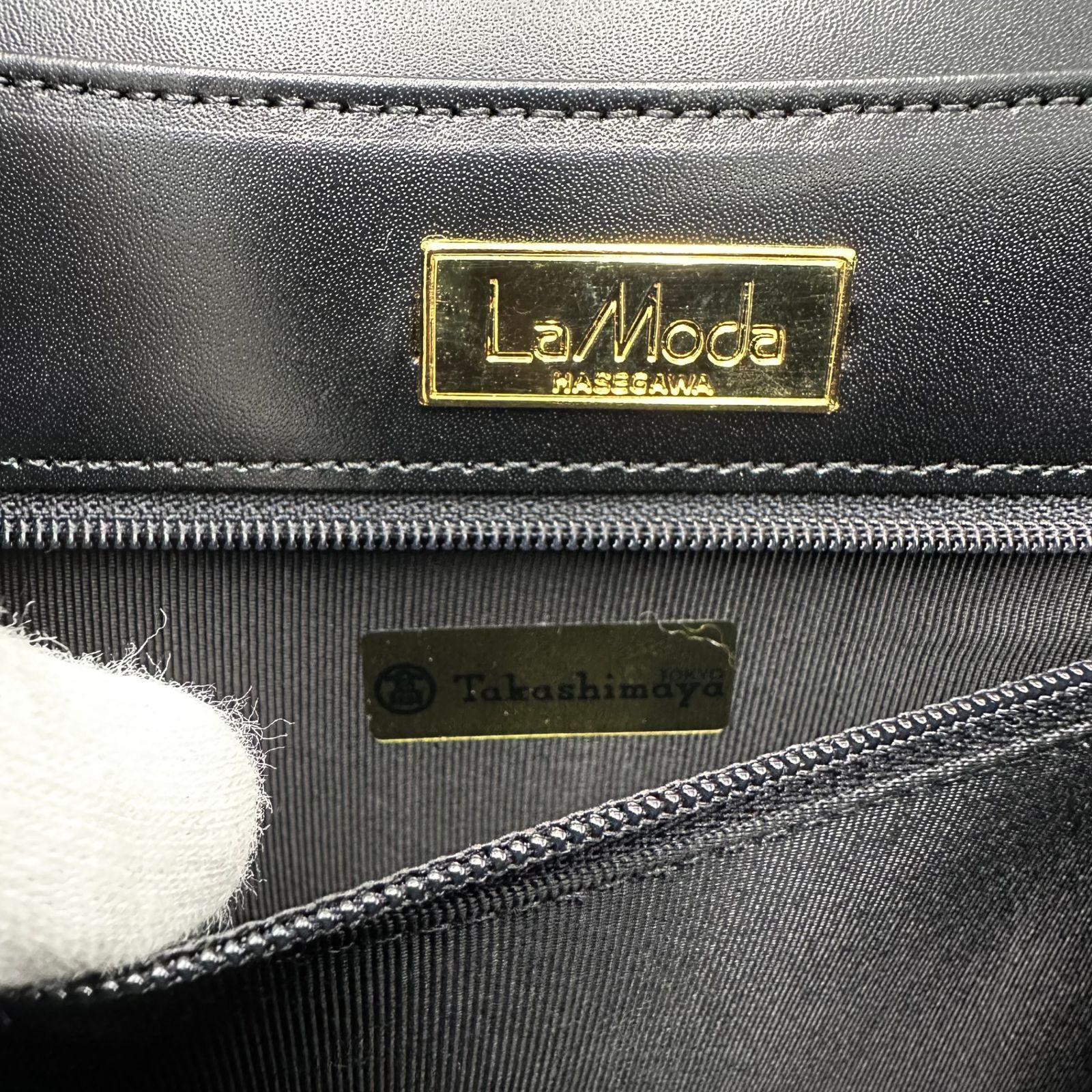 未使用品】 La Moda HASEGAWA ラモーダハセガワ レザー 本革