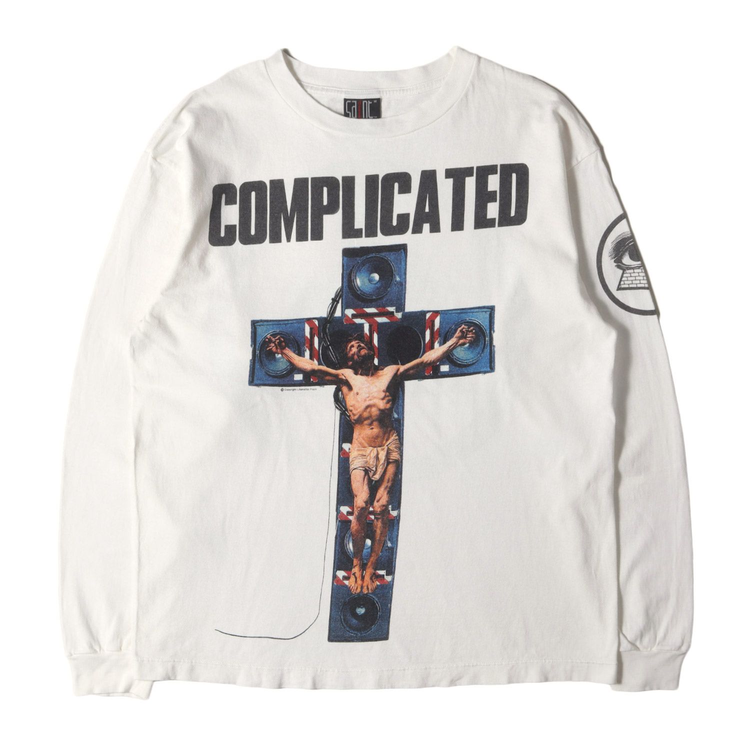 セントマイケル ロング サーマル Tシャツ カットソー ホワイト M セントマイケル ロング サーマル Tシャツ カットソー ホワイト M