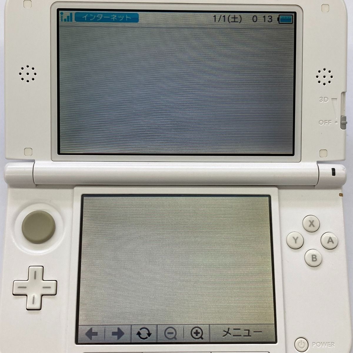 任天堂 - ##Nintendo ニンテンドウ 3DS LL ドラゴンクエストモンスターズ2仕様 SPR-001 傷有 ニンテンドー3DS LL ホワイト 動作確認済 SPR-001(JAN)初期化済