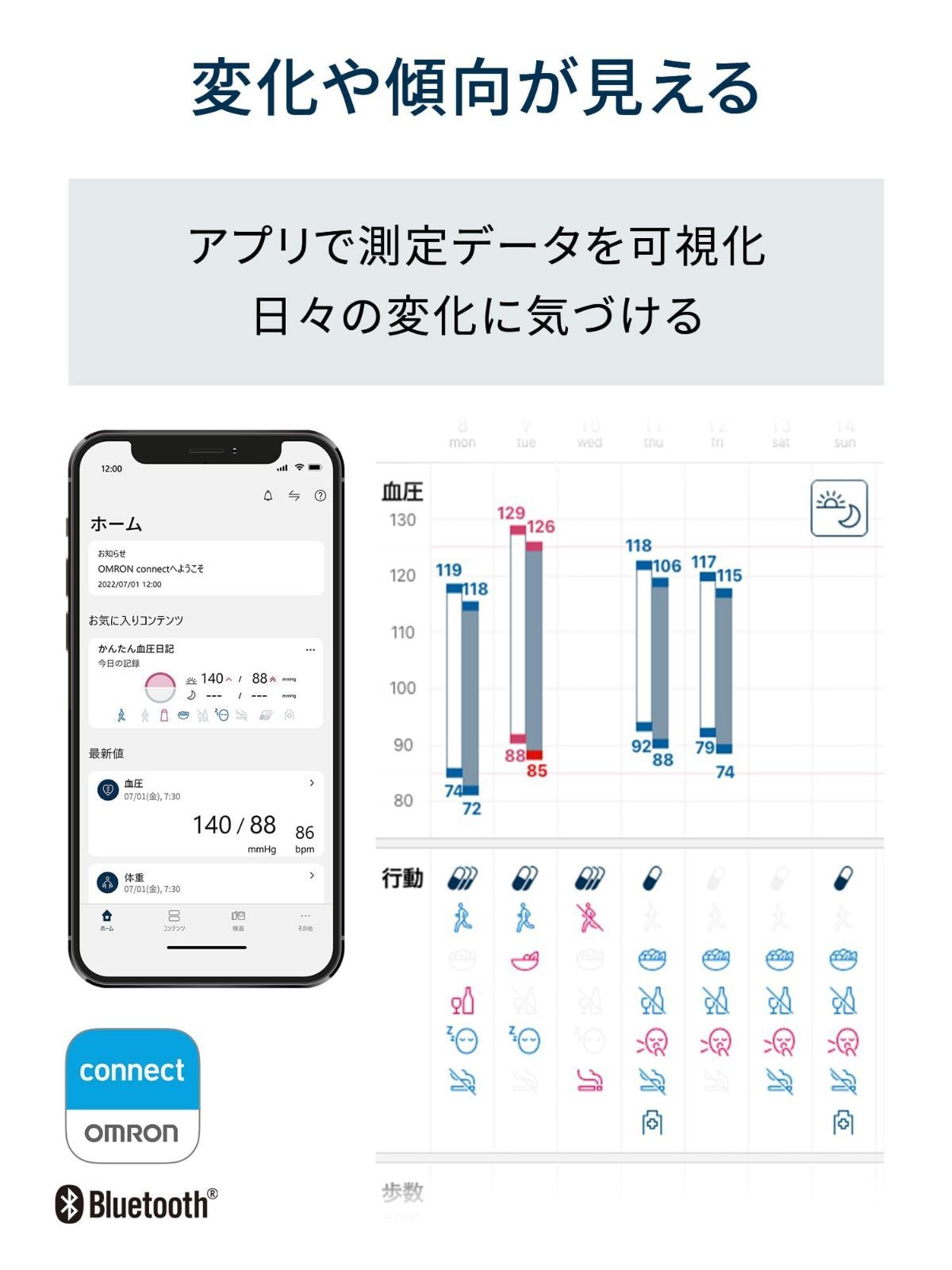 上腕式血圧計 ブラック