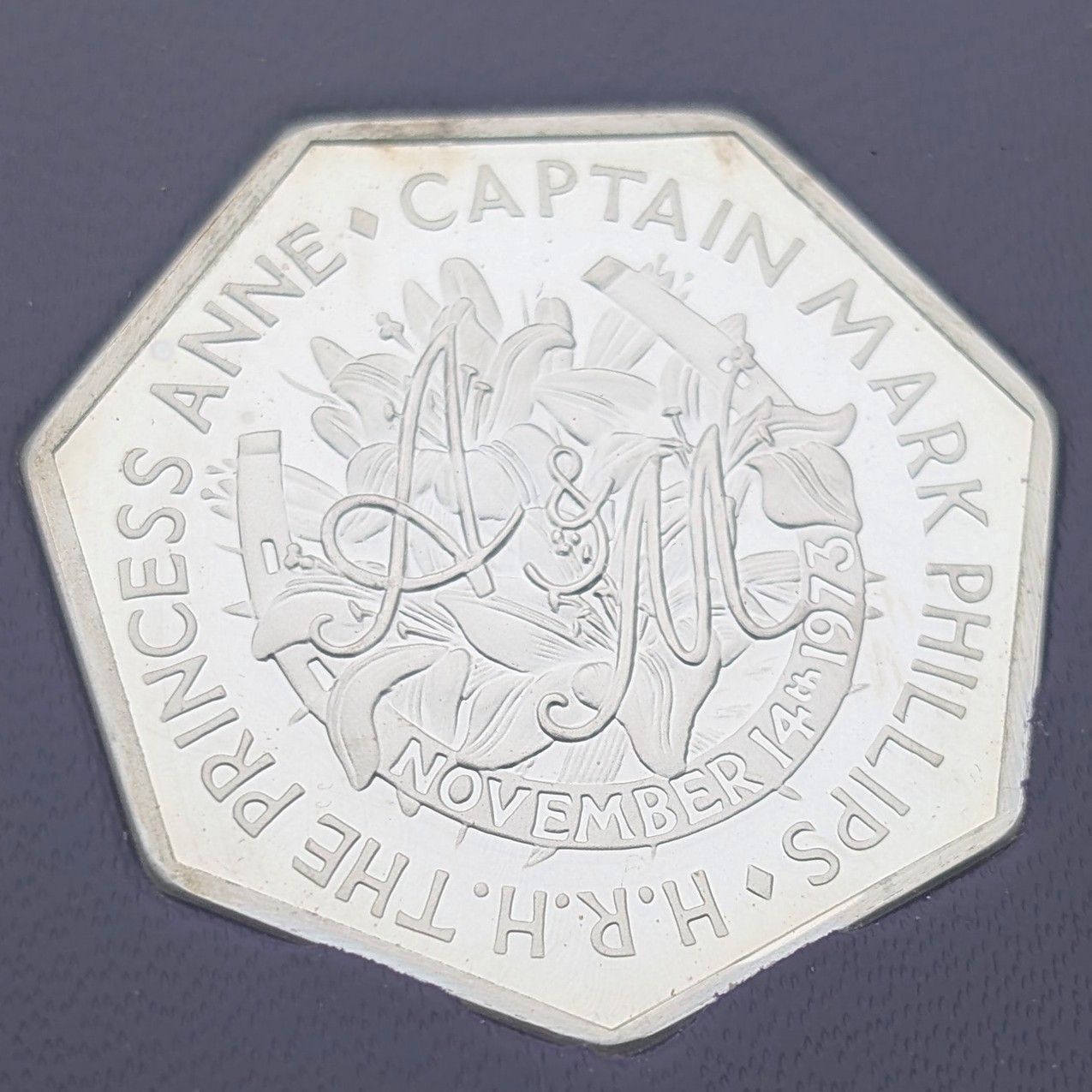 1973年 英国アン王女ご成婚記念 純銀コイン6枚セット 銀重量50g Ppbjoy Mint ltd