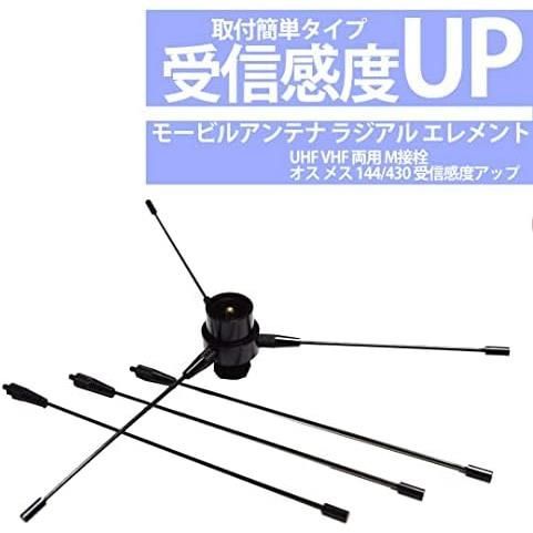 ラジアル エレメント アンテナ モービル アマチュア無線 UHF VHF 両用