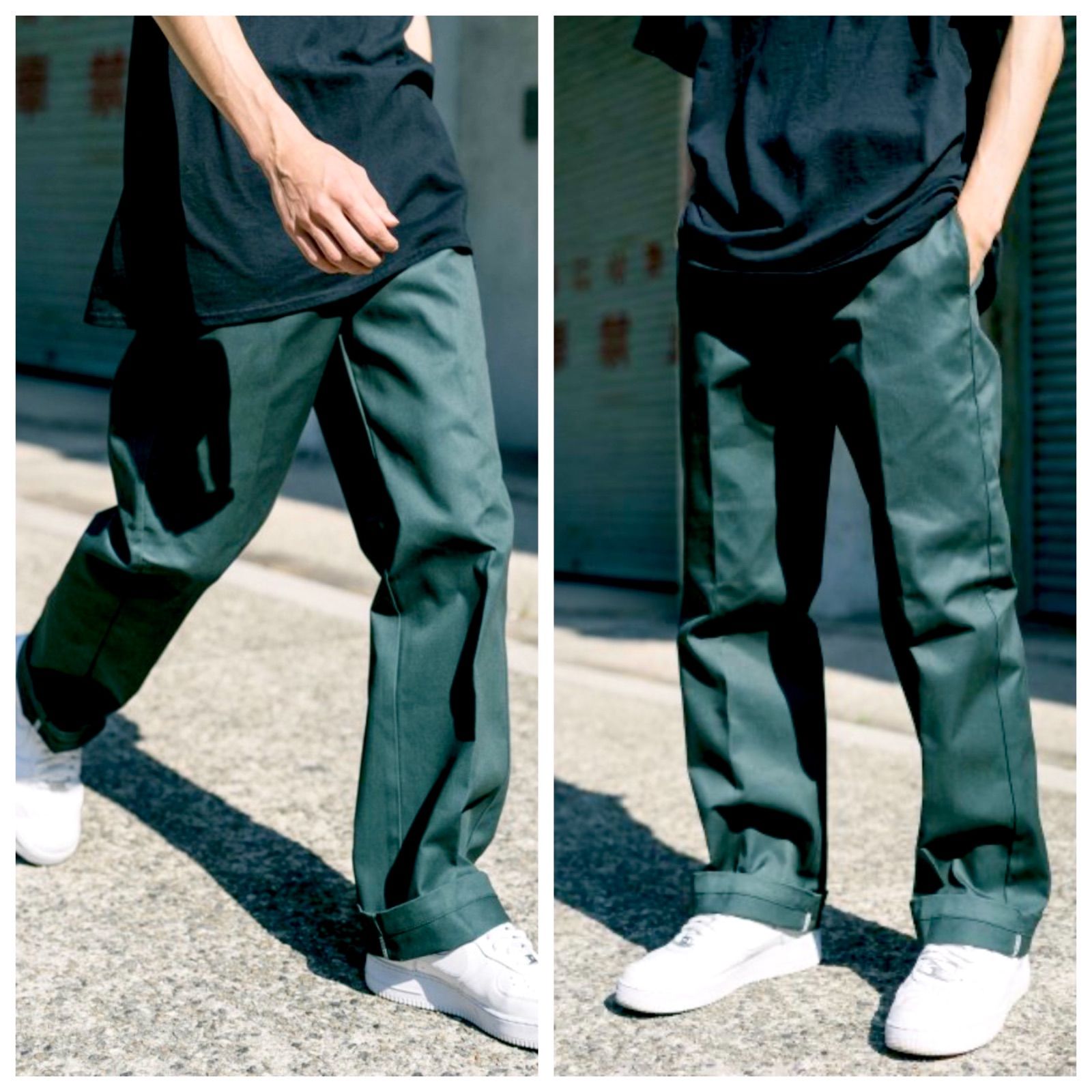 Dickies８７４カーゴパンツグリーン - スケートボード