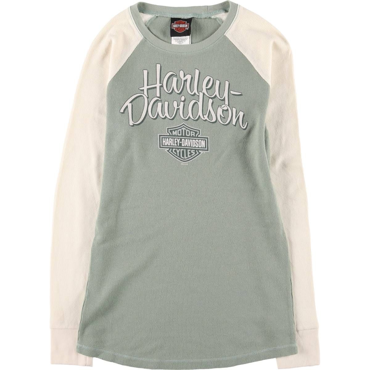 古着 ハーレーダビッドソン Harley Davidson サーマルロンT ワッフル レディースM相当 eaa 543066