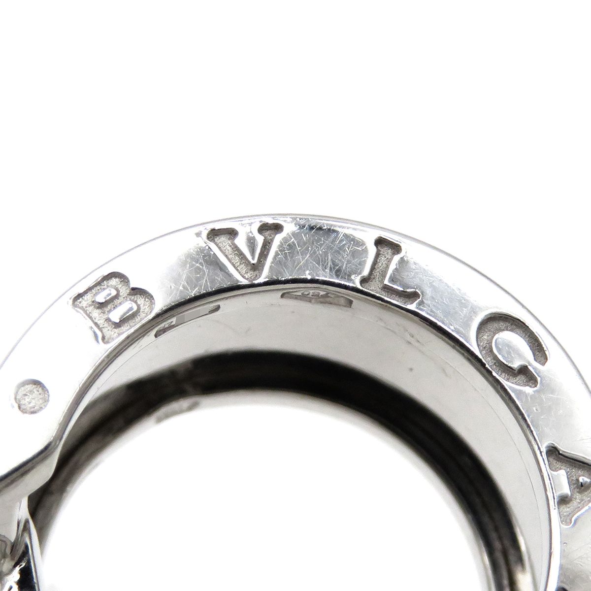 ブルガリ BVLGARI ピアス B-zero1 ビーゼロワン K18WG ホワイト