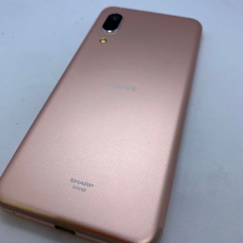【良品】au  AQUOS   SHV48 ピンク