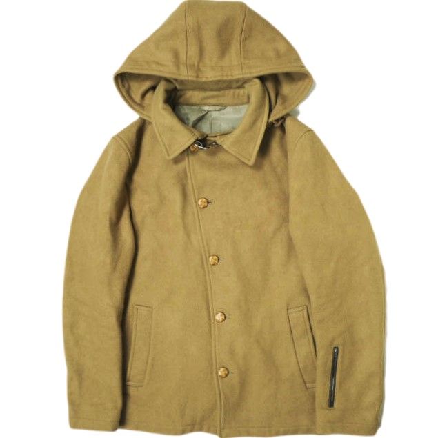 SOPHNET. ソフネット 日本製 WOOL MELTON HOODED SHORT BLOUSON ウールメルトンフーデッドショートブルゾン  SOPH-123035 M キャメル アウター g15611 - メルカリ