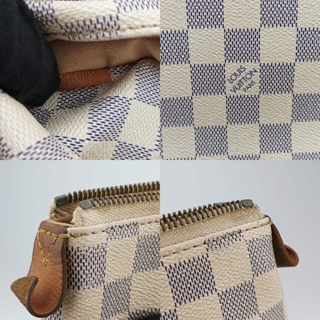 VuittonトータリーMMアズールダミエキャンバスN51262SR0059