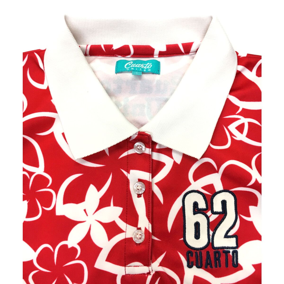 coco 中古 クアルトユナイテッド CUARTO UNITED レディース ワンピース L 赤系 ノースリーブ 総柄 花柄 中古 レディース クアルトユナイテッド CUARTO UNITED