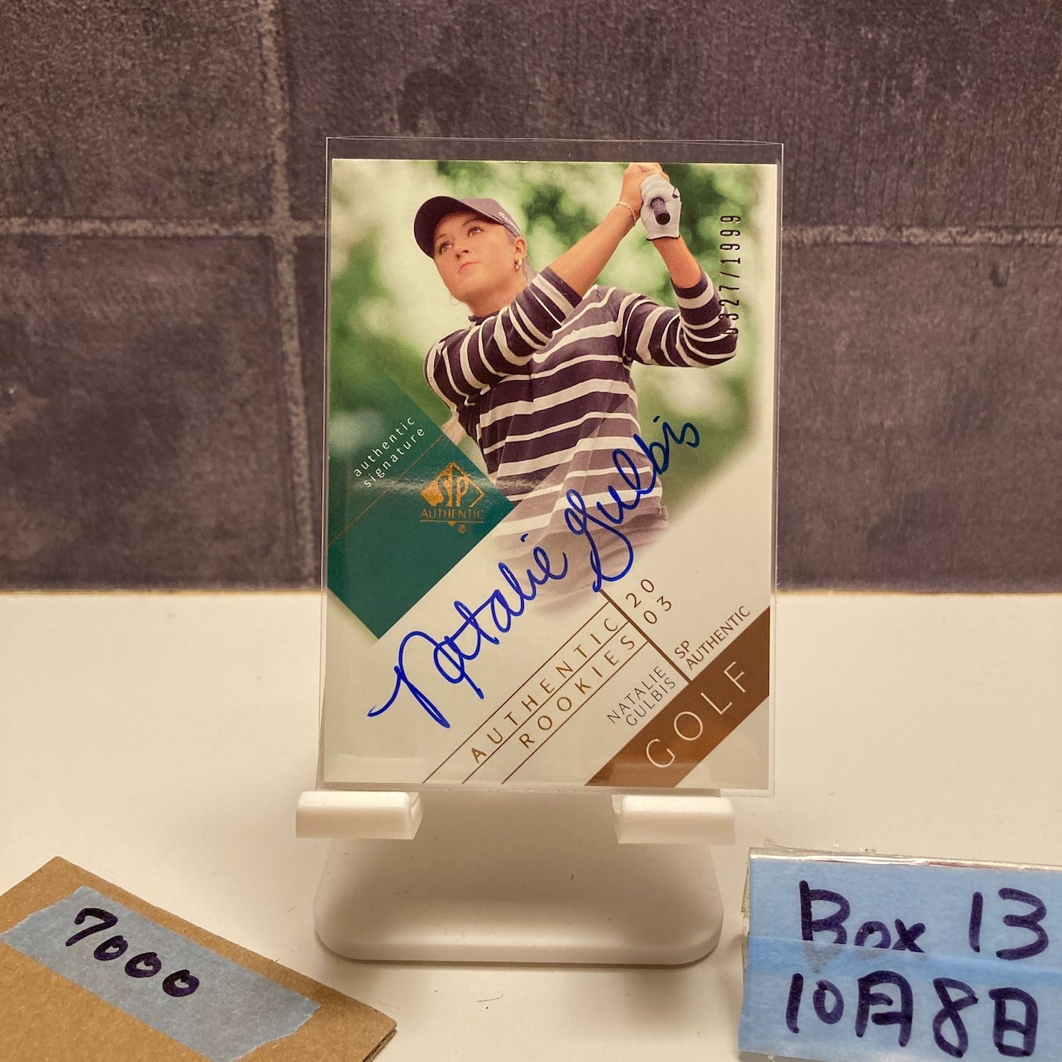 2003 Upper Deck Natalie Gulbis 327/1999 直筆サインカード LPGA SP Authentic カード