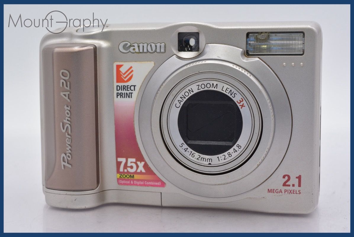 キヤノン Canon PowerShot A20 3x 単三電池仕様 同梱可 #am764 - メルカリ
