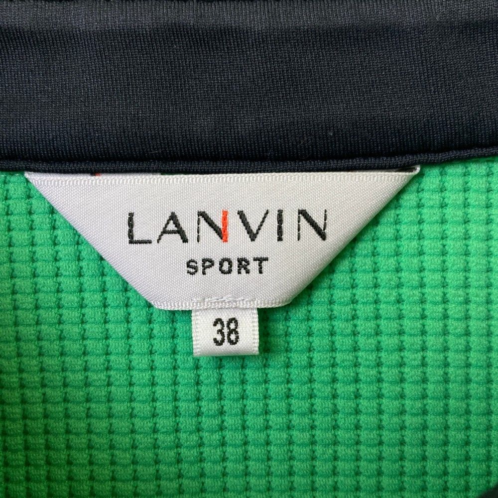 サイズ：38 LANVIN SPORT ランバン スポール  半袖 ポロシャツ  グリーン系 [240101445090] ゴルフウェア レディース ストスト LANVIN SPORT ランバン スポール ; 半袖ポロシャツ グリーン系