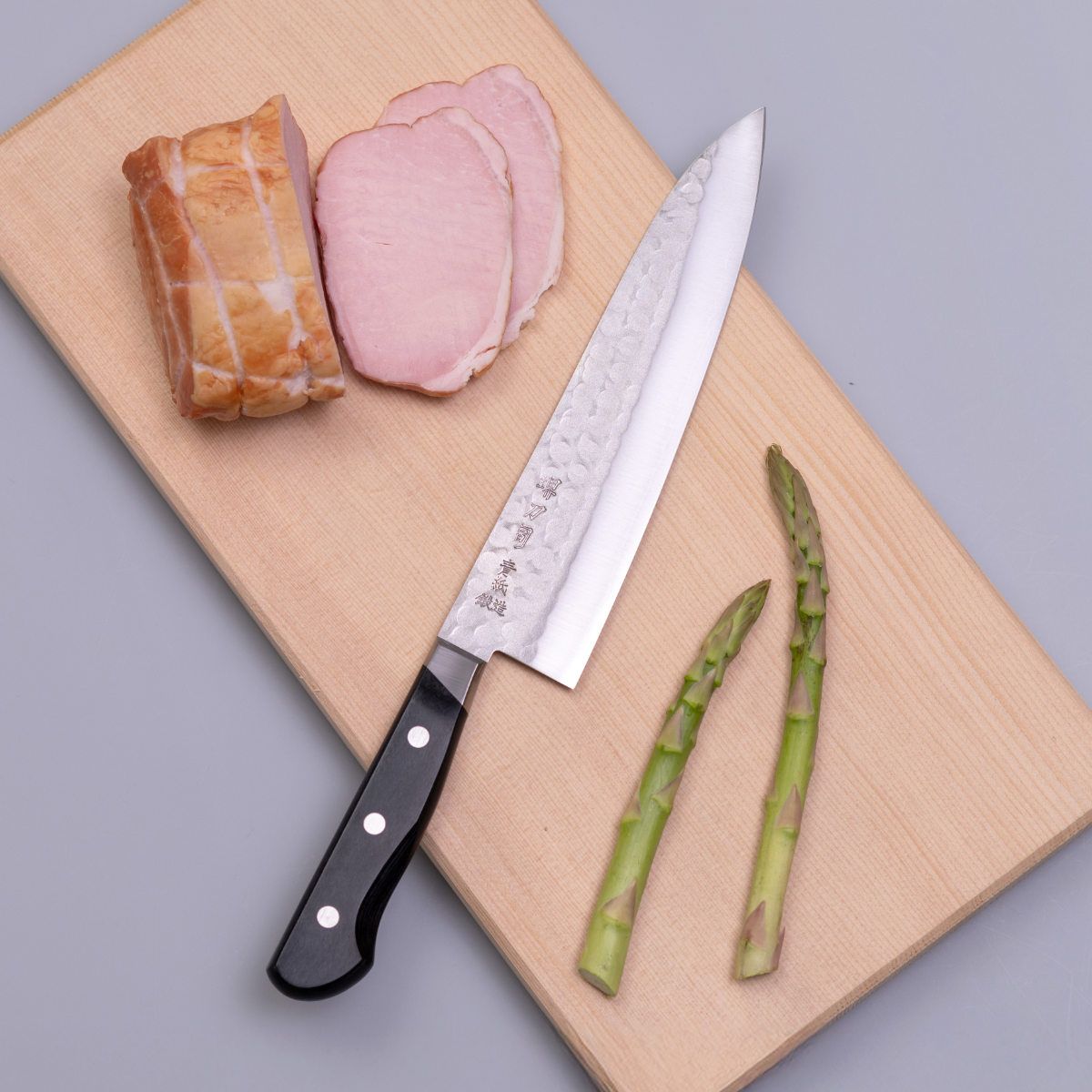 堺　万能包丁　青二鋼　刃渡り18.5cm 堺 万能包丁 青二鋼 刃渡り18.5cm 包丁の堺徳｜青霞