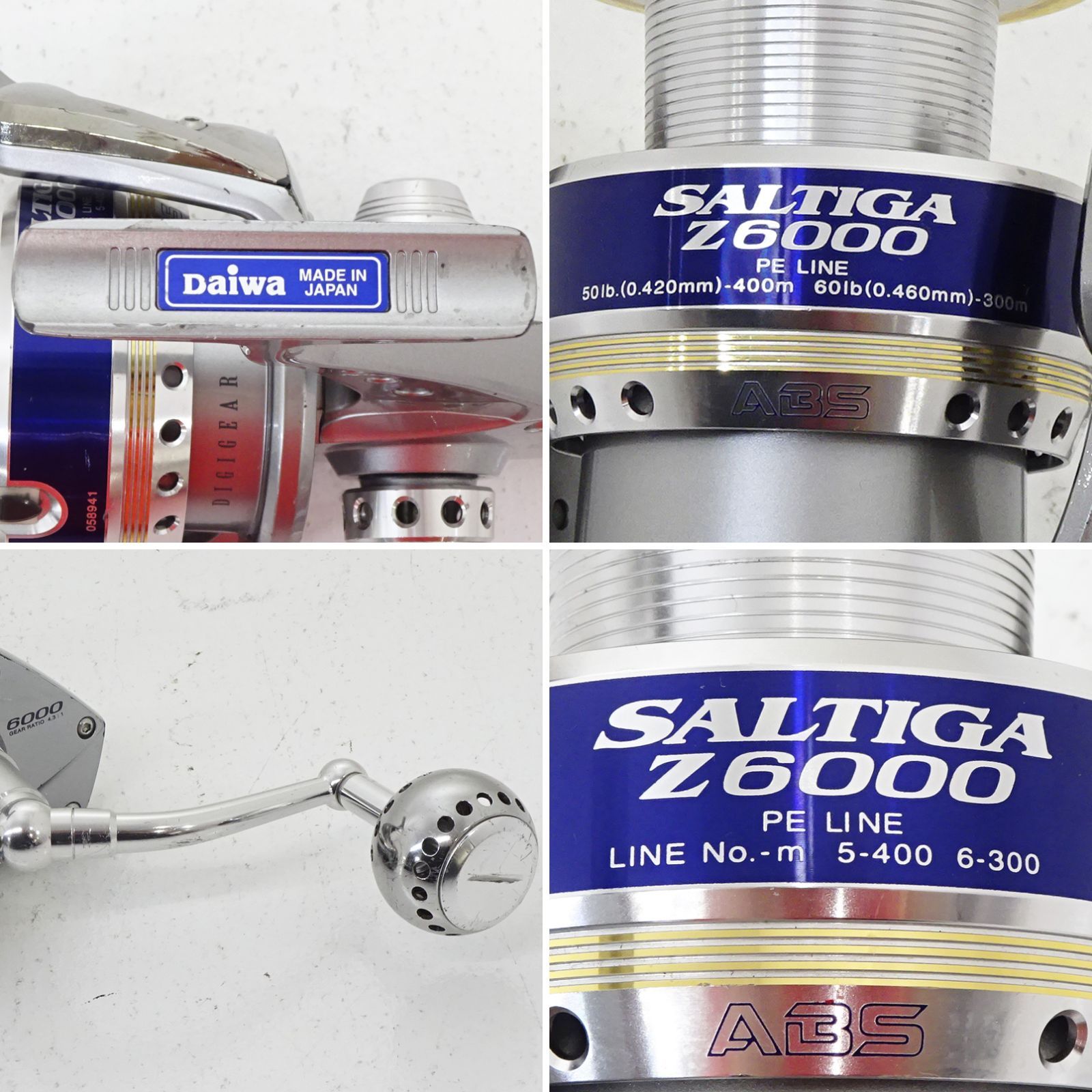 【中古】 ダイワ ソルティガ Z 6000 純正6500スプール付  /U361M 中古】 ダイワ ソルティガ Z 6000 純正6500スプール付 /U361Mの