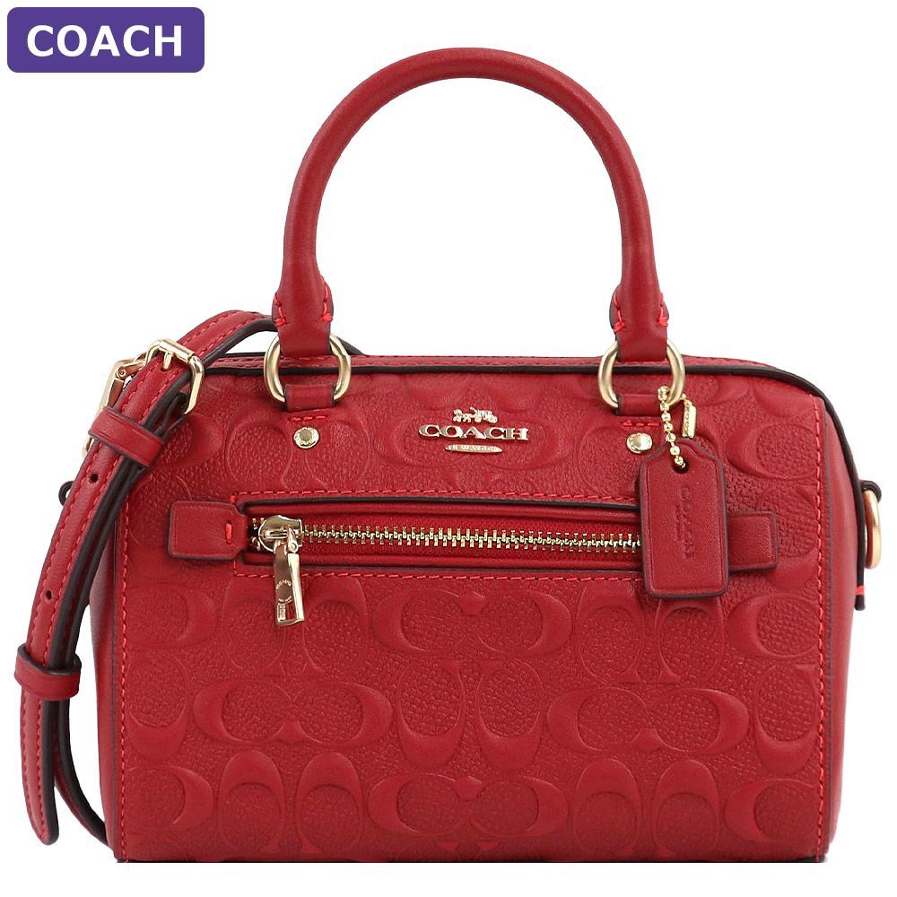 未使用」COACH ミニバック （コーチ ミニボストンバッグ ショルダー  