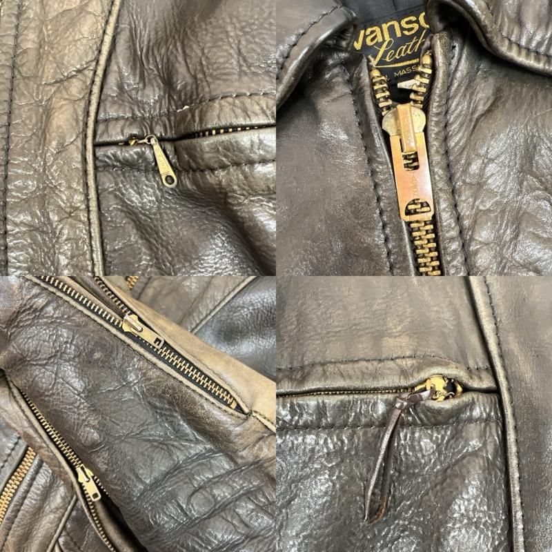 VANSON ヴァンソン ジャケット、上着 ライダース 70-80s 黒タグ