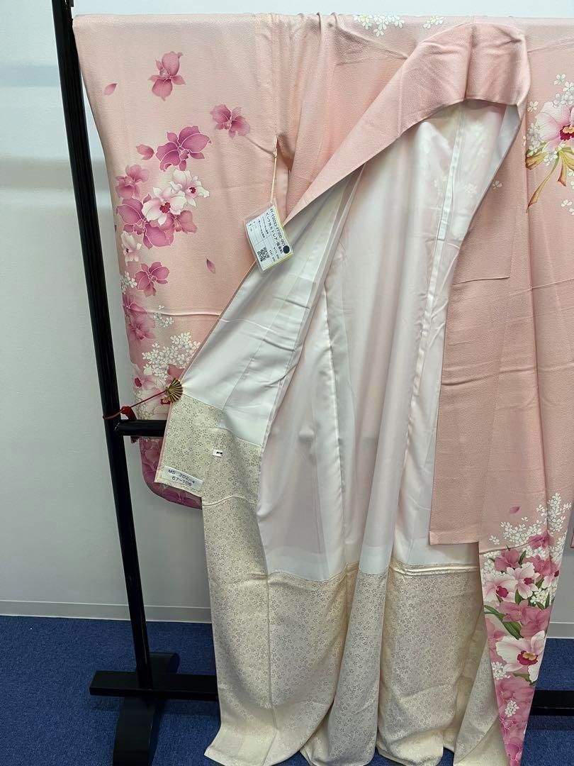 京都きもの友禅 振袖 ピンク 正絹 中古 振袖 ピンク 京都きもの友禅