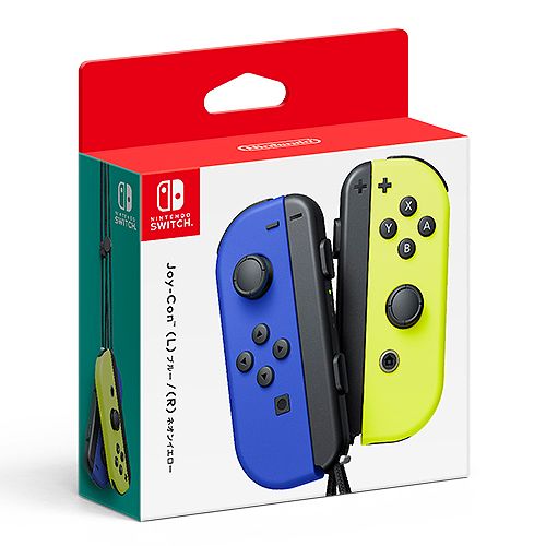 |在庫あり ニンテンドースイッチ 周辺機器 任天堂純正 Joy-Con L ブルー| R ネオンイエロー HAC-A-JAPAA