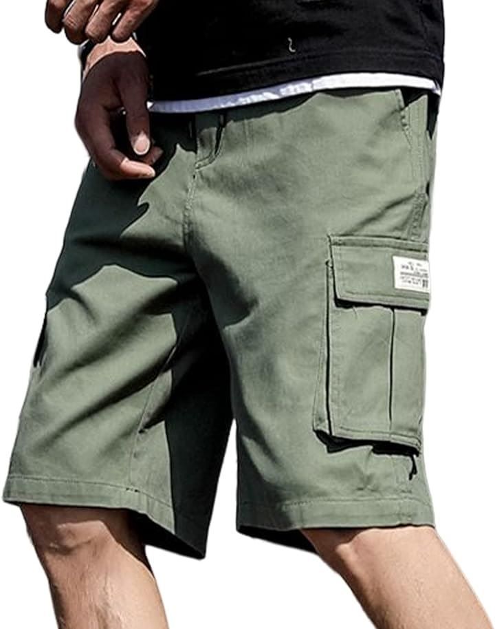 J.STORE ジェイストア カーゴ ショートパンツ ハーフパンツ カーゴパンツ ジャージ ポケット付 アクティブ ストリート カジュアル スポーツウェア 3S-J22-KHXL( カーキ，  XL)