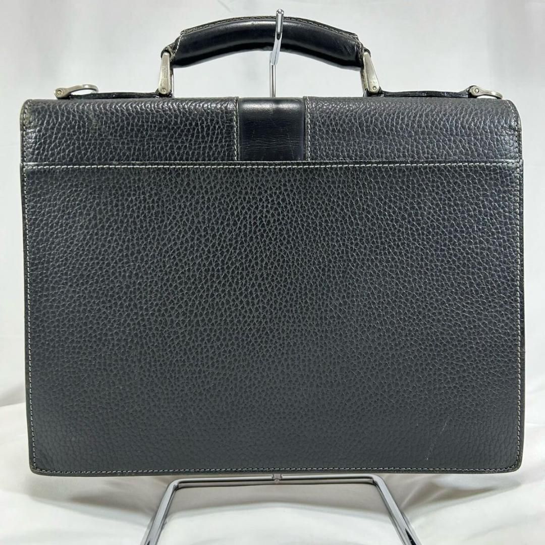 【希少】バーバリー ロンドン ビジネスバッグ 2way レザー ブラックスタッズ 極美品/鍵付き】バーバリーロンドン BURBERRY LONDON 2way