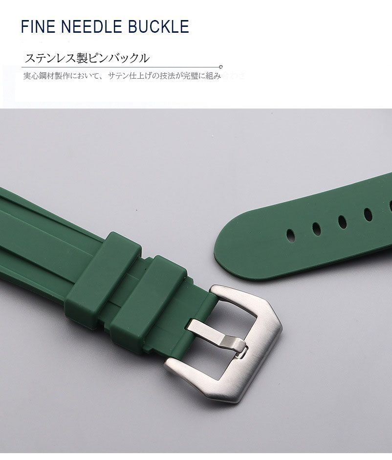 幅20mmパネライラバーベルト 腕時計用 ラバー交換ベルト 互換品 幅20mmパネライラバーベルト 腕時計用 ラバー交換ベルト 互換品