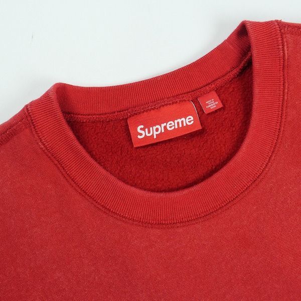 Supreme クルーネック スウェット 赤 シュプリーム Supreme スウェット スモールボックスロゴ レッド