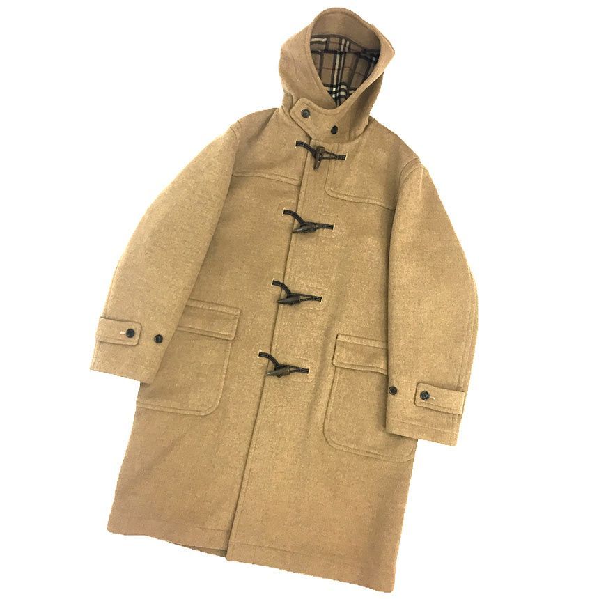 【バーバリー】メンズ　ウールコート ウール ダッフルコート (ブラック) - メンズ, ウール | Burberry