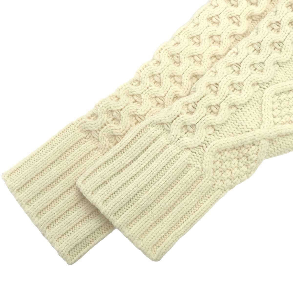 INSCRIRE アンスクリア 18AW ウールケーブル編みニットセーター I18AW