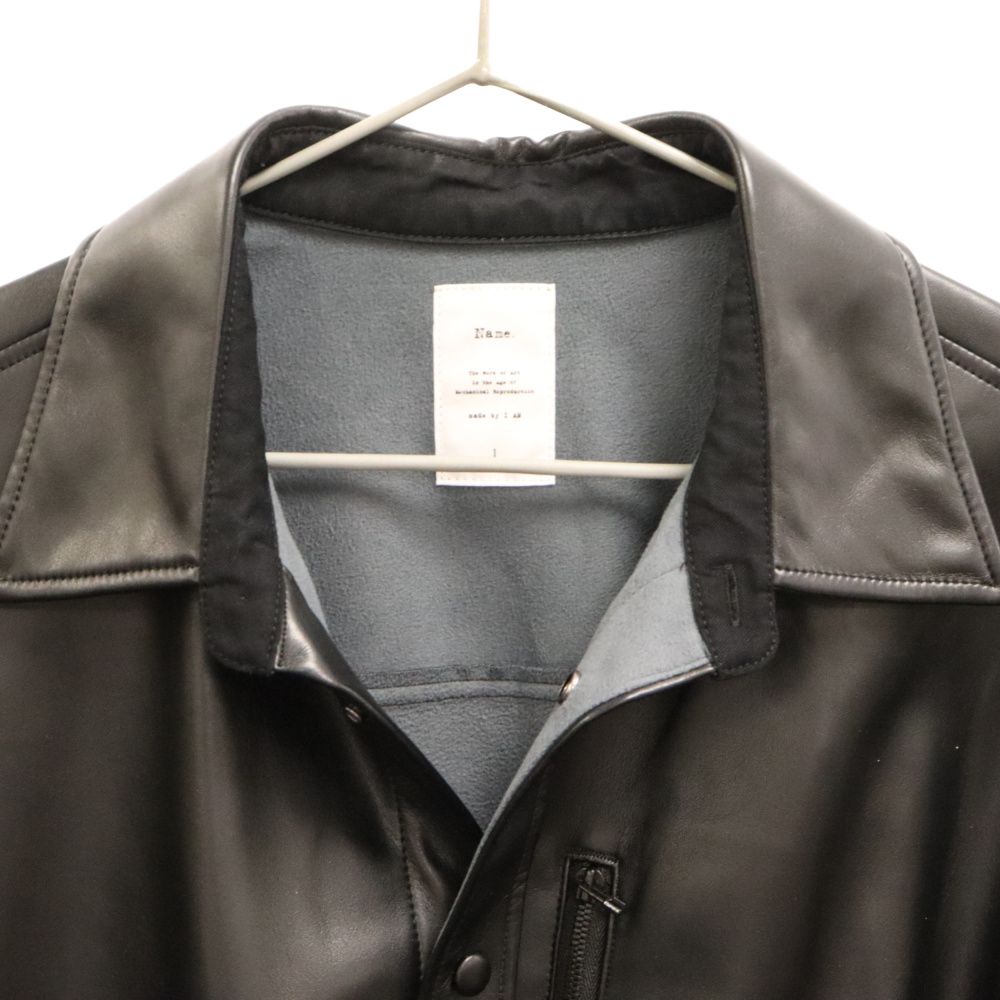 Name. (ネーム) 20AW シンセティックレザー ジップポケット スナップ 