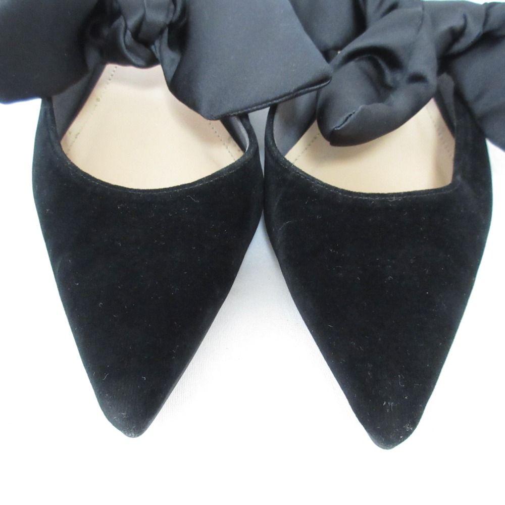 ほぼ未使用　OHGA オーガ リボン ミュール ベロア　Lサイズ ohga ベロアリボンミュールL