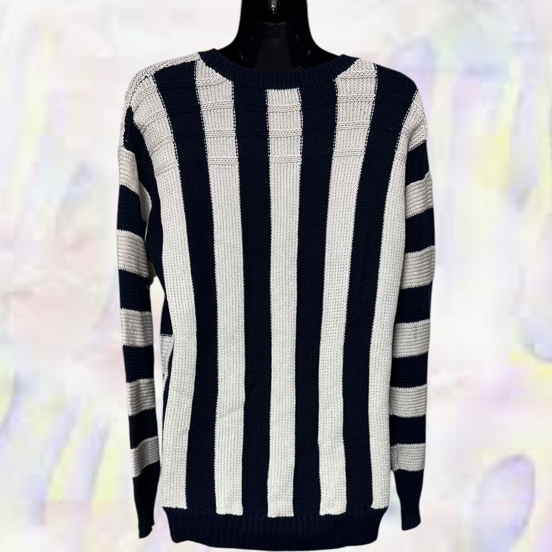 PAGEBOY ページボーイ セーター ネイビー×ホワイト レディース