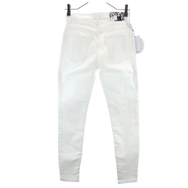 ヒステリックグラマー 日本製 スキニーデニムパンツ w26 白 HYSTERIC