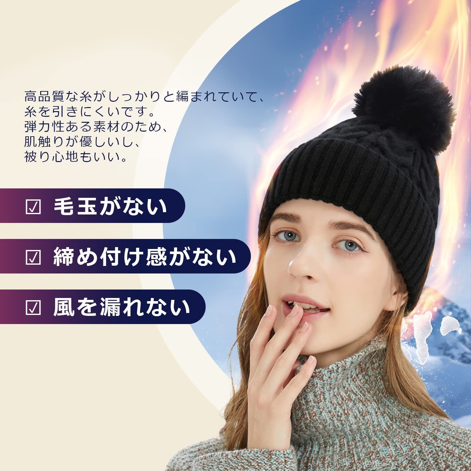 楽天市場】【即納】ayane アヤン ニット帽 ニット 帽子 ぼんぼん