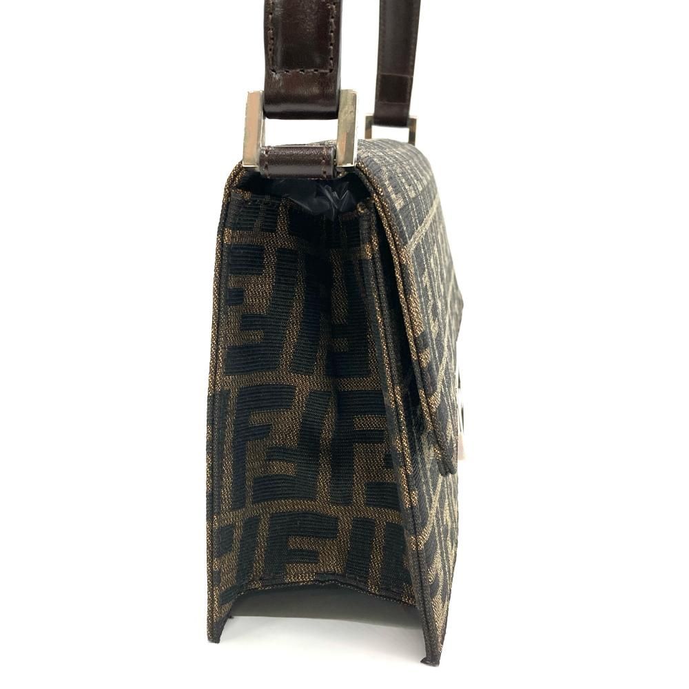 フェンディ FENDI ズッカ ショルダーバッグ ジャガード カーキ