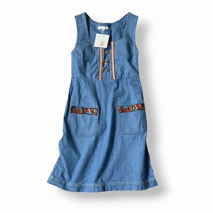 新品 chesty チェスティ ビジューデニムワンピース - メルカリ