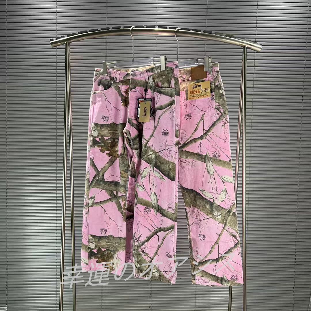 極美品 stussy BIG OL JEANS FW23 ピンク - メルカリ